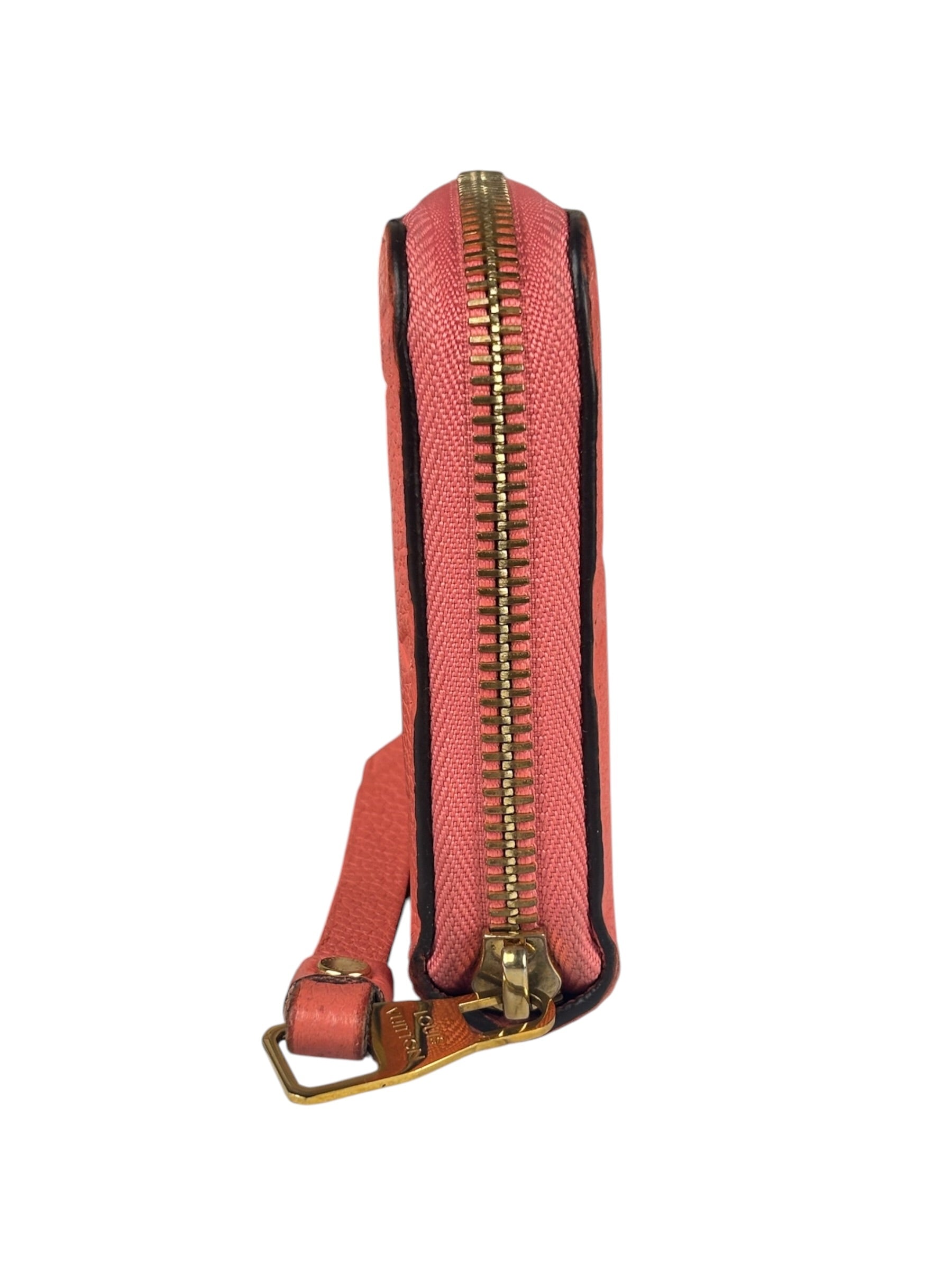 Louis Vuitton Pink Empreinte Leather Long Wallet