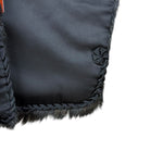 Vintage Black Fur Shawl