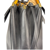 Coach Black Leather Trim Copper Carryall Two-Way Bag