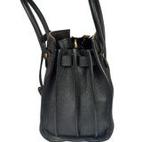 Yves Saint Laurent Black Grained Leather Sac De Jour Two-Way Bag