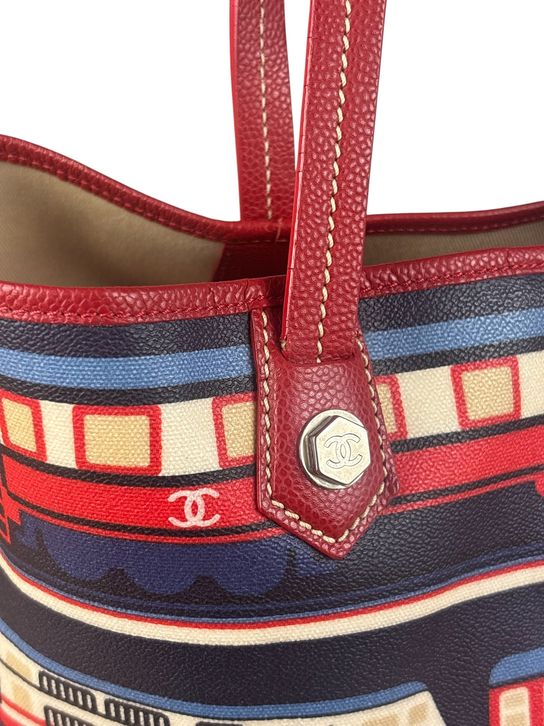 Chanel Multi-Color Leather Central Station Le Train Tote Bag 2007