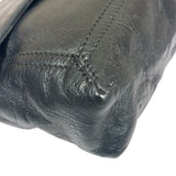Fendi Black Leather Maxi Baguette