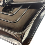 Bvlgari Black Patent Leather Small Serpenti Crossbody Bag