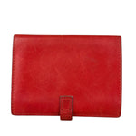 Hermes Red Leather Saumur Diane Boxcalf Cardholder