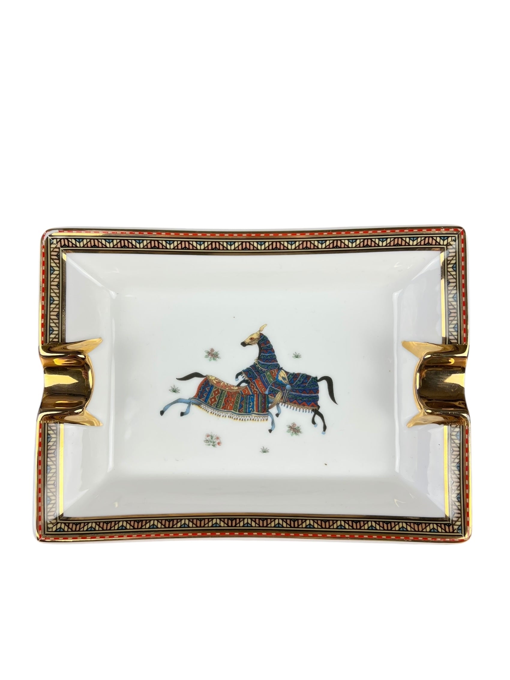 Hermes Cheval d'Orient Porcelain Ashtray