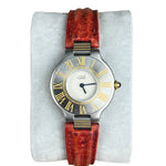 Cartier Must De 21 Red Leather Strap