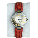 Cartier Must De 21 Red Leather Strap