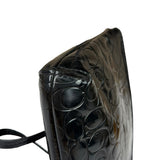 Coach Black Patent Leather Heart & Bow Wristlet