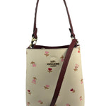 Coach Cream/Burgundy Small Town Bucket Bag
