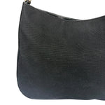 Prada Vintage Black Canvas Shoulder Bag