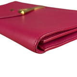 Saint Laurent Pink Leather Y Ligne Clutch