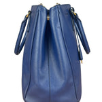 Prada Blue Galleria Saffiano Leather Tote