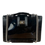 Chanel Black Patent Leather Boy Tote Two-Way Bag 2012