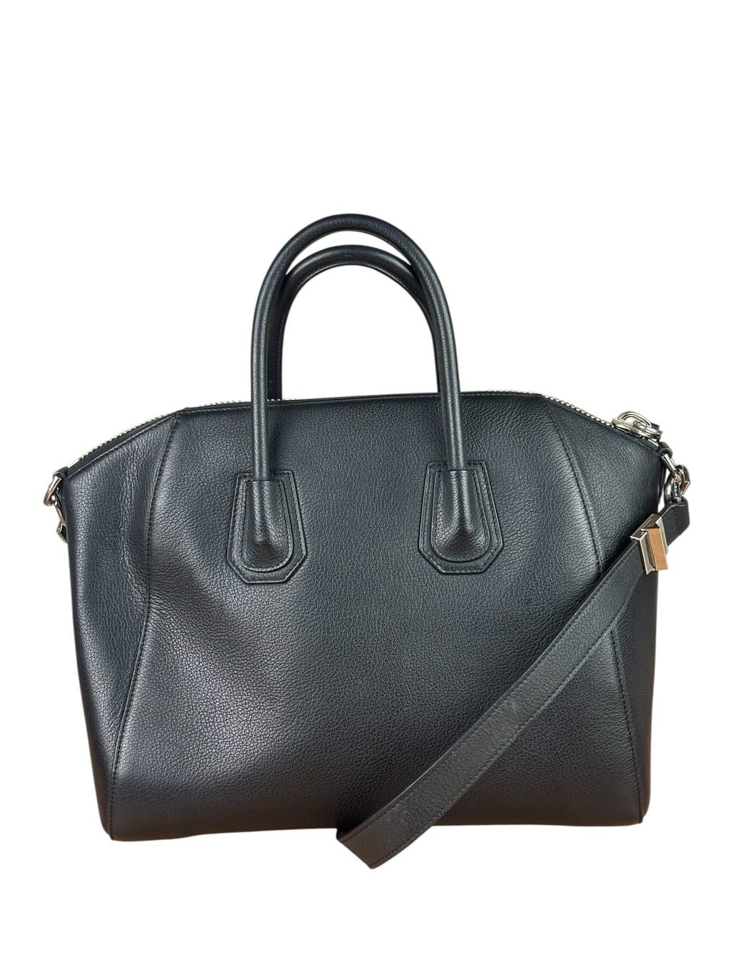 Givenchy Black Leather Antigona Medium Two-Way Bag