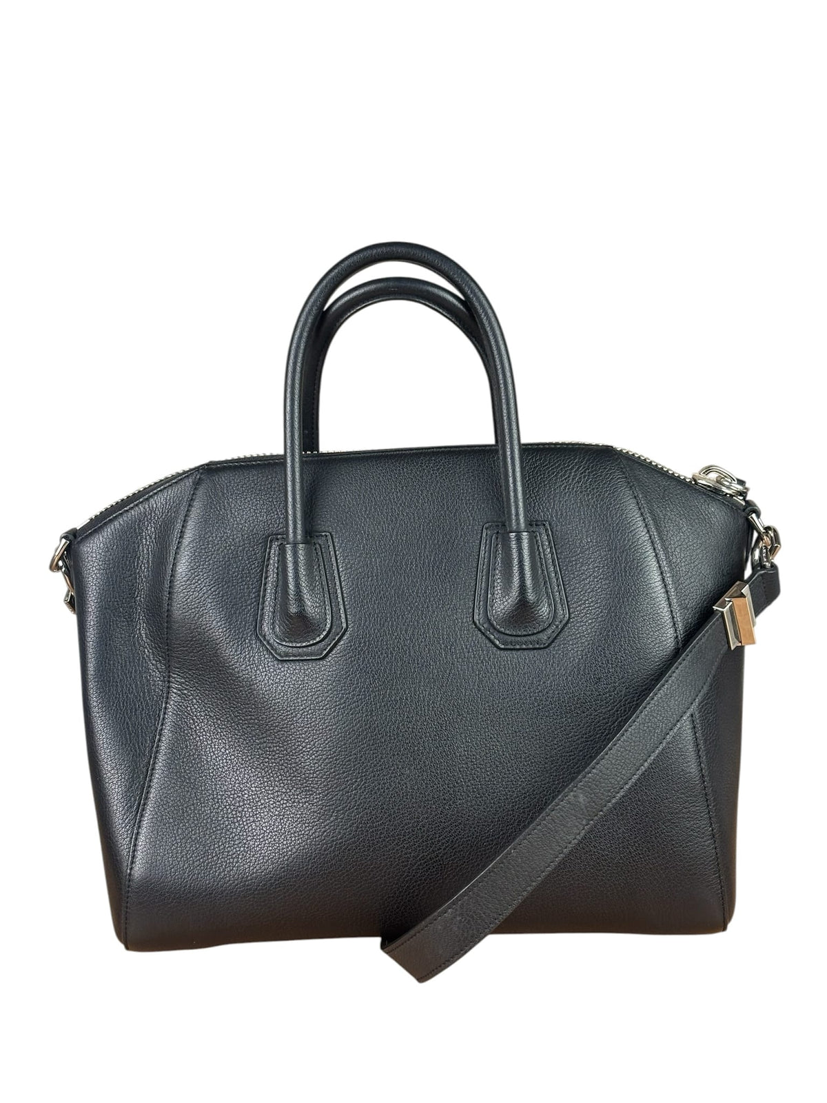 Givenchy Black Leather Antigona Medium Two-Way Bag