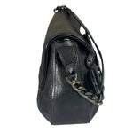 Fendi Black Patent Leather Trim B Bis Shoulder Bag
