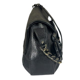 Fendi Black Patent Leather Trim B Bis Shoulder Bag