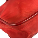 Prada Red Tessuto Nylon/Saffiano Leather Trim Two-Way Bag