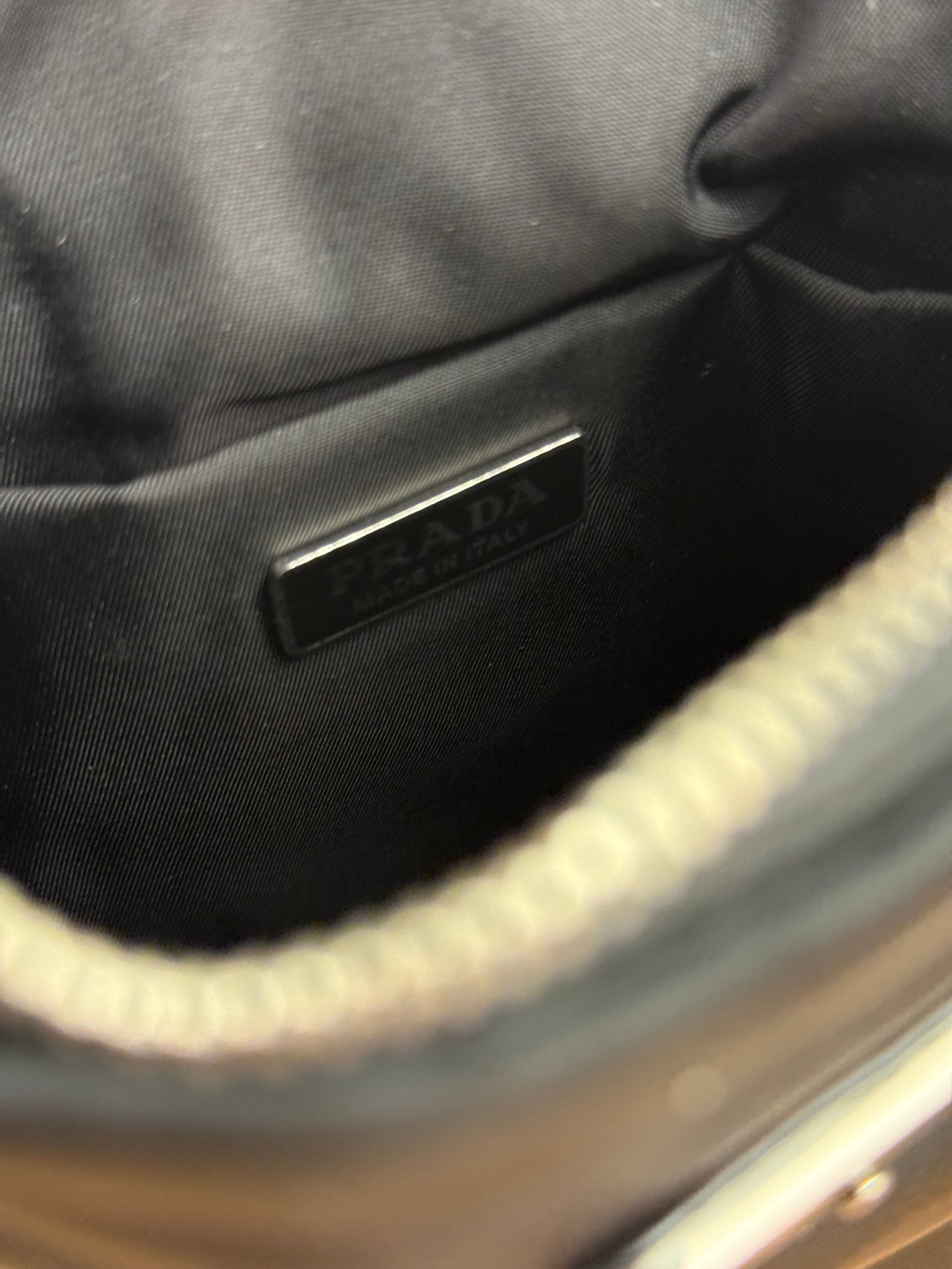 Prada Black Tessuto Small Zip Tote