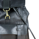 Coach black Leather Backpack