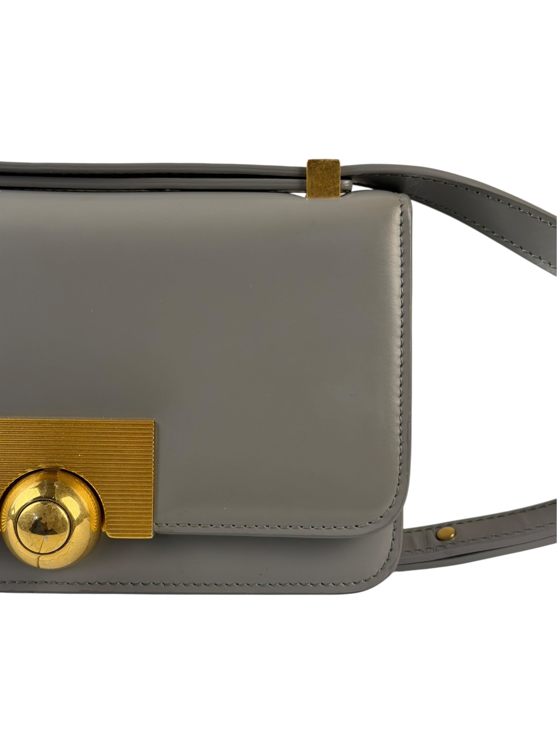 Bottega Veneta Grey Calfskin BV Classic Medium Bag