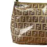 Fendi Vintage Beige PVC Zucca Pochette