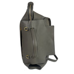 Celine Grey Grained Calfskin Belt Shoulder Bag