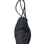 Prada Vintage Black Nylon Shoulder Tote