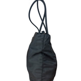 Prada Vintage Black Nylon Shoulder Tote