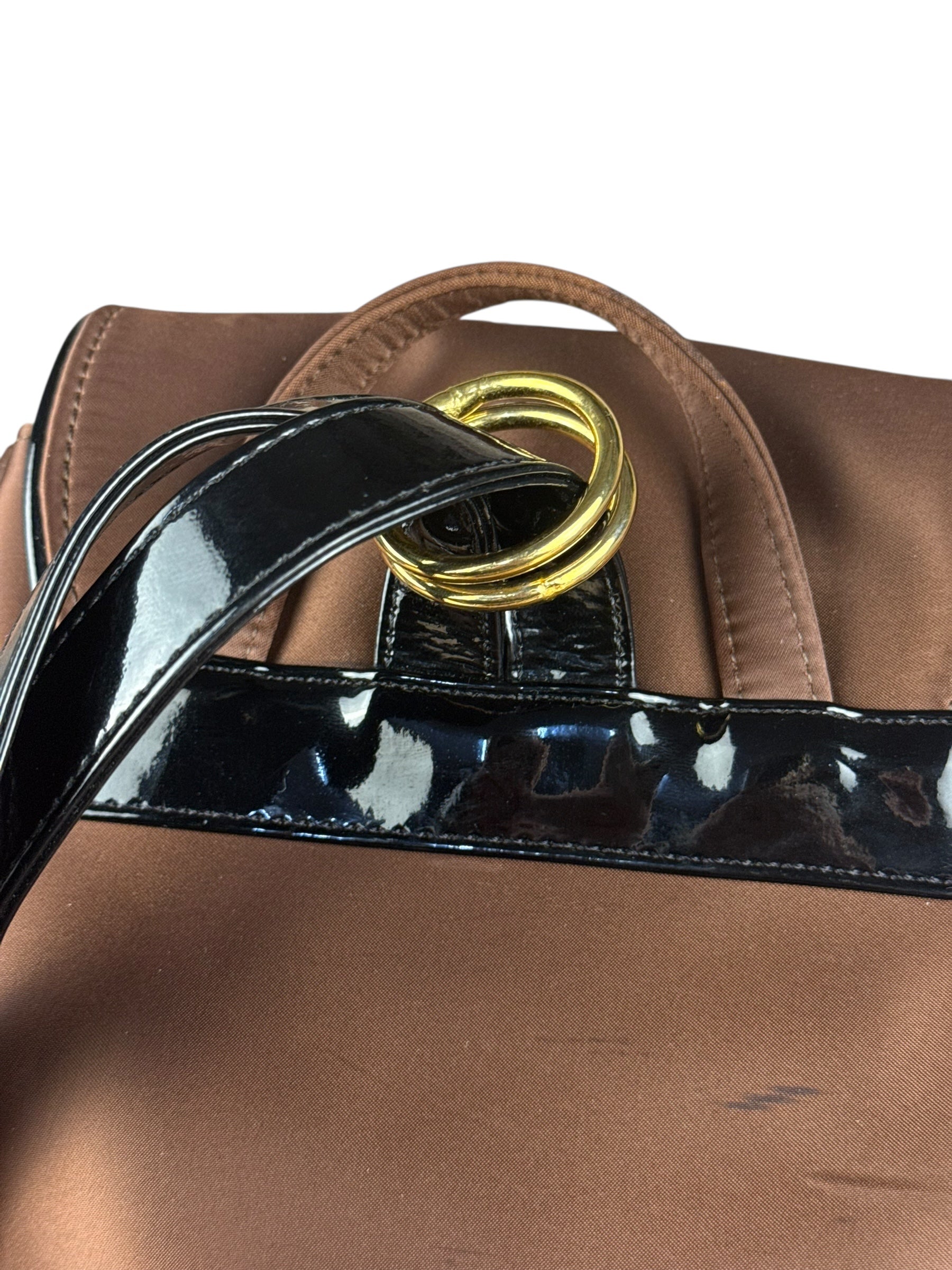 Balenciaga Vintage Brown Nylon Mini Backpack