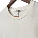 Miu Miu White Blue Embroidered Logo T-Shirt