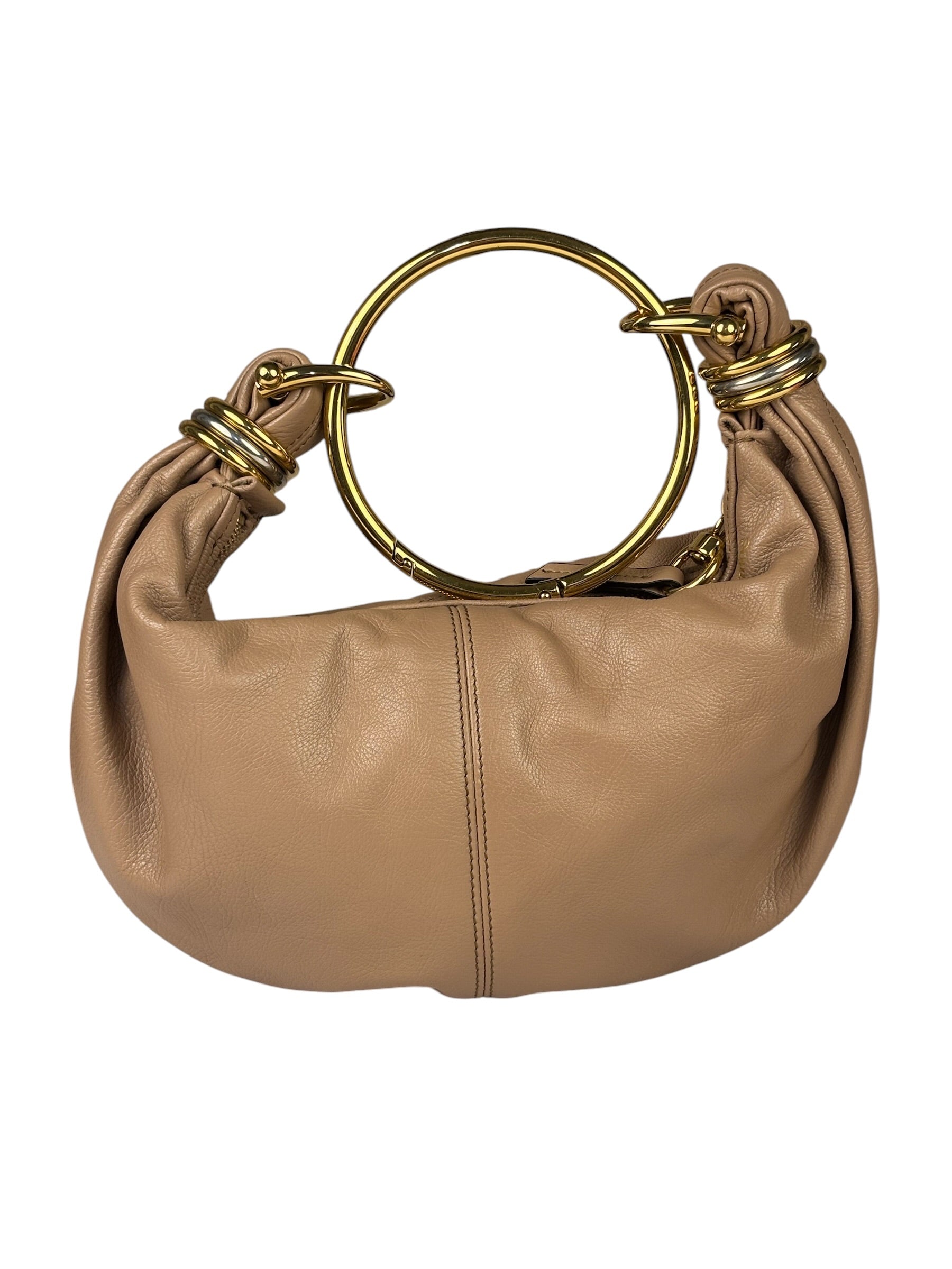 Chloe Woodrose Leather Small Bracelet Hobo Bag