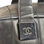 Chanel Black Chocolate Bar Bowling Hand Bag - 2003