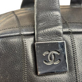 Chanel Black Chocolate Bar Bowling Hand Bag - 2003