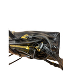 Prada Black Patent Leather Bonnie Medium Two-Way Bag