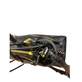 Prada Black Patent Leather Bonnie Medium Two-Way Bag