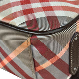 Burberry Nylon Leather Trim Nova Check Crossbody Bag
