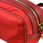 Prada Red Nylon Camera Crossbody Bag