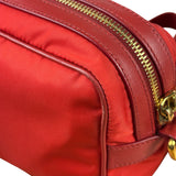 Prada Red Nylon Camera Crossbody Bag