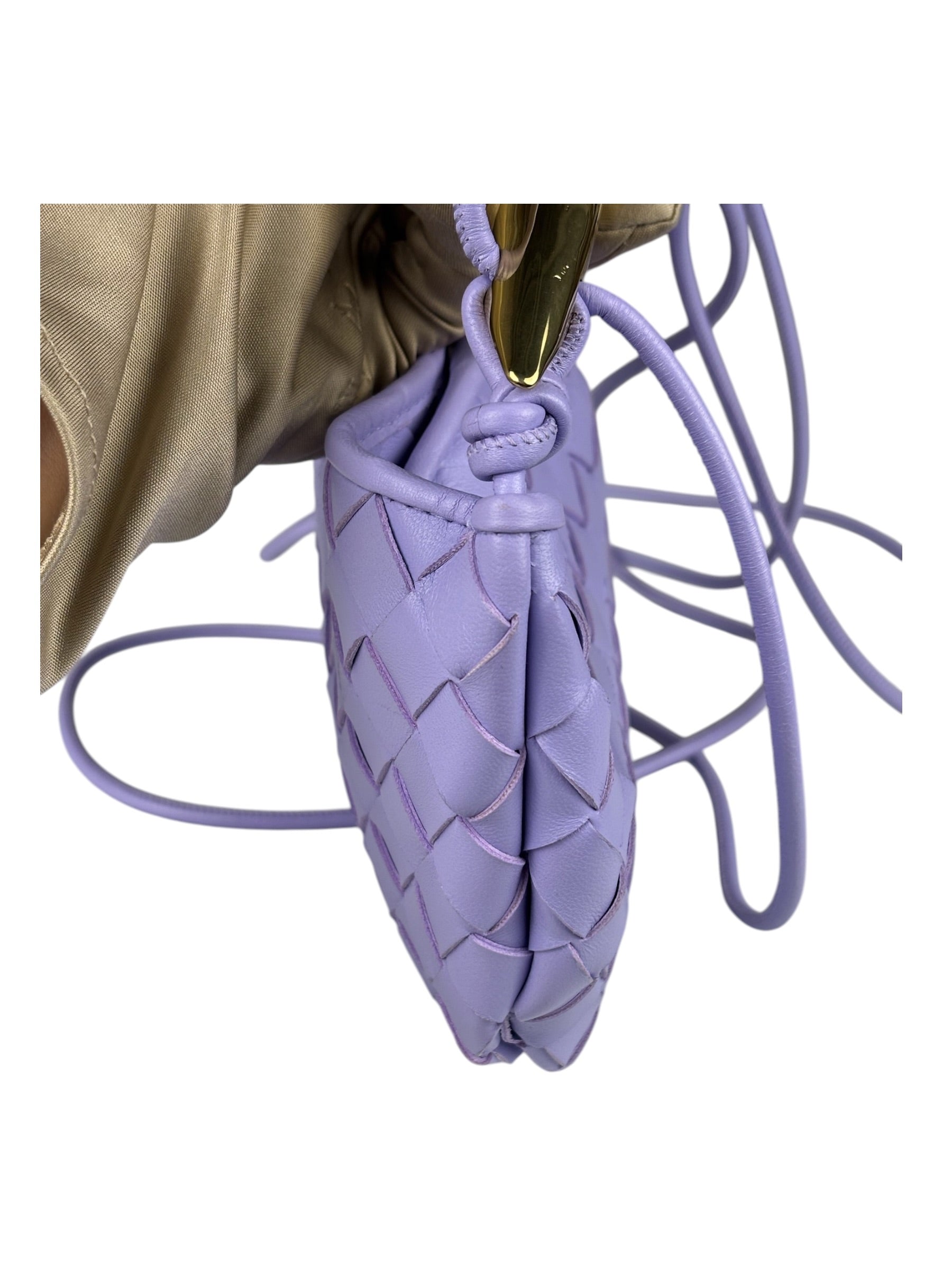 Bottega Veneta Lavender Intrecciato Mini Sardine Bag