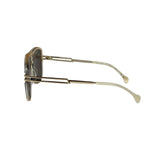 Gucci GG1105S Oversized Aviator Gold-Tone Sunglasses