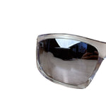 Givenchy Silver Giv Cut Shield Sunglasses