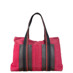 Hermes Bicolor Cotton/Leather Troca Horizontal Tote Bag