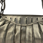 Bottega Veneta Metallic Pleated Shoulder Bag