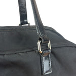 Prada Vintage Black Nylon/Patent Shoulder Bag