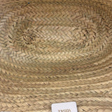 Versace Large White Raffia/Leather Shoulder Tote