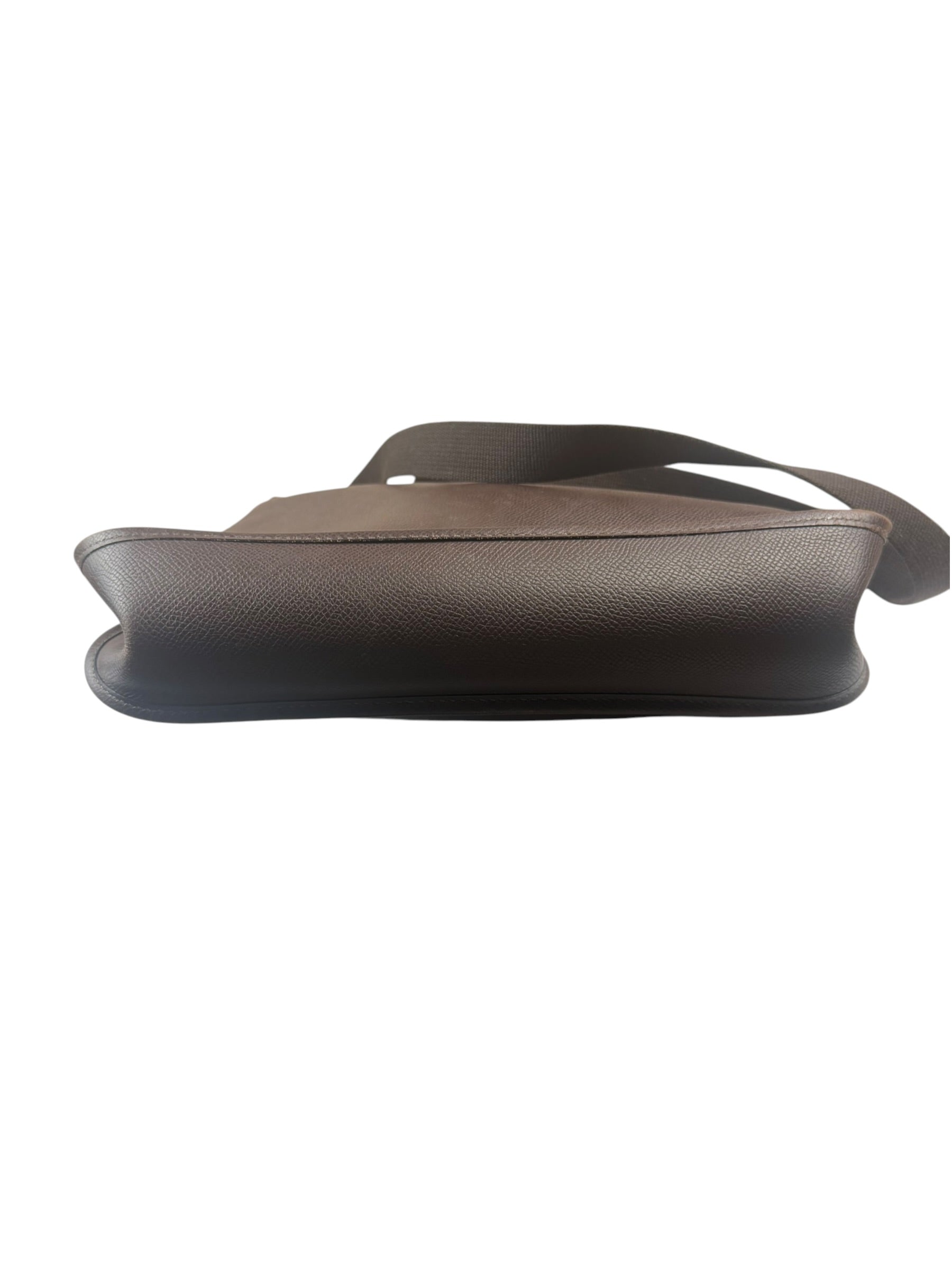 Hermes Brown Leather Vespa Crossbody PM