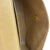 Chanel Vintage Beige Lambskin Chevron Coco Handle Flap Two-Way Bag 1991