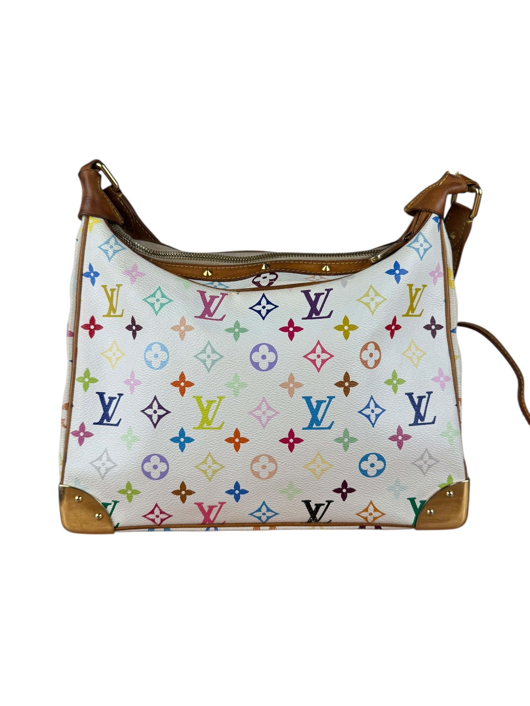 Louis Vuitton White Multi Murakami Boulogne Shoulder Bag