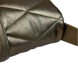 Saint Laurent Metallic Bronze Lambskin Quilted Le 57 Shoulder Bag